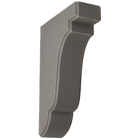 Ekena Millwork 1 3/4"W x 5"D x 7 1/2"H Bedford Wood Vintage Decor Bracket, Reclaimed Grey BKTWD02X05X08BEGY